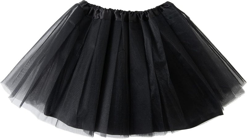 Jastore Girls Tutu Skirt 4 Layers Tulle Tutus for Girls Fluffy Ballet Dress Up for Toddler Kids Children - Image 1